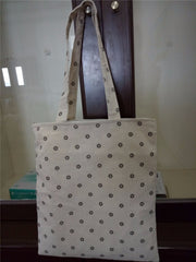 Reusable Linen Floral Cloth Shopping Bags